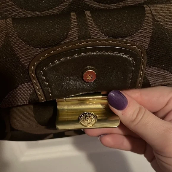 COACH Kristin Brown Shoulder/Crossbody Bag - Picture 7 of 12